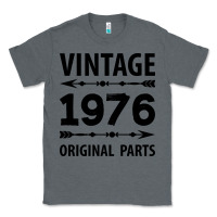 Charcoal Heather VINTAGE 1976 ORIGINAL PARTS Classic Tee - Craftify