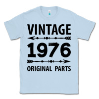 Dusty Blue VINTAGE 1976 ORIGINAL PARTS Classic Tee - Craftify