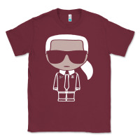 Burgundy KARLS LAGERFELDS Classic Tee - Craftify