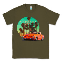 Army Green karmann ghia sunset palm love quote Classic Tee - Craftify