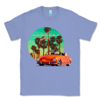 Colony Blue karmann ghia sunset palm love quote Classic Tee - Craftify
