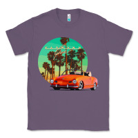 Lavender karmann ghia sunset palm love quote Classic Tee - Craftify