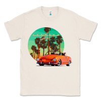 Natural karmann ghia sunset palm love quote Classic Tee - Craftify