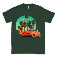Sports Green karmann ghia sunset palm love quote Classic Tee - Craftify