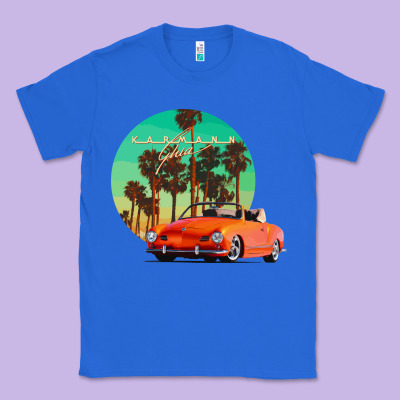 Karmann Ghia Sunset Palm Love Quote Classic Tee Designed By Craftify
