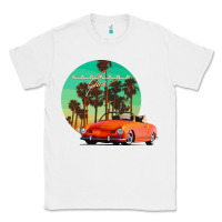 White karmann ghia sunset palm love quote Classic Tee - Craftify