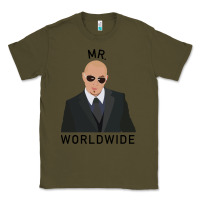 Army Green Pitbull Mr Worldwide Classic Classic Tee - Craftify