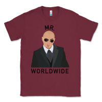 Burgundy Pitbull Mr Worldwide Classic Classic Tee - Craftify