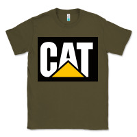 Army Green cat Classic Tee - Craftify