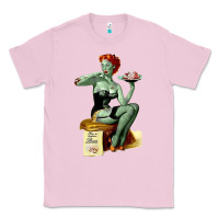 Bubblegum Pink Zombie Pin Up Girl Halloween Classic Tee - Craftify