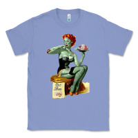 Colony Blue Zombie Pin Up Girl Halloween Classic Tee - Craftify