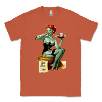 Copper Zombie Pin Up Girl Halloween Classic Tee - Craftify