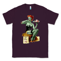 Plum Zombie Pin Up Girl Halloween Classic Tee - Craftify