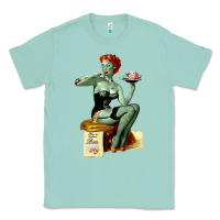 Seafoam Zombie Pin Up Girl Halloween Classic Tee - Craftify