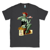 Smoke Zombie Pin Up Girl Halloween Classic Tee - Craftify