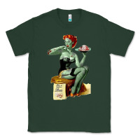 Sports Green Zombie Pin Up Girl Halloween Classic Tee - Craftify