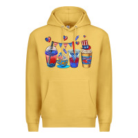 Antique Gold 4th of july coffee cups Premium Hoodie - AdoDesignShop