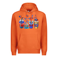 Carrot 4th of july coffee cups Premium Hoodie - AdoDesignShop