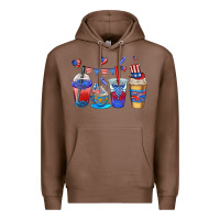 Chestnut 4th of july coffee cups Premium Hoodie - AdoDesignShop