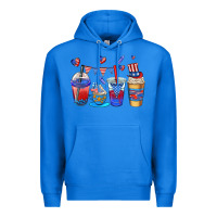 True Royal 4th of july coffee cups Premium Hoodie - AdoDesignShop
