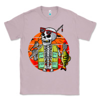 Lilac skeleton fishing lover moon halloween costume fish Classic Tee - Craftify