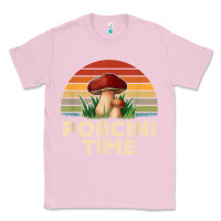 Bubblegum Pink vintage sunset porcini mushroom hunting boletus edulis t shirt Classic Tee - Craftify