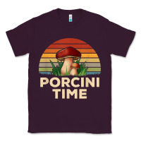 Plum vintage sunset porcini mushroom hunting boletus edulis t shirt Classic Tee - Craftify