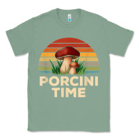Sage vintage sunset porcini mushroom hunting boletus edulis t shirt Classic Tee - Craftify