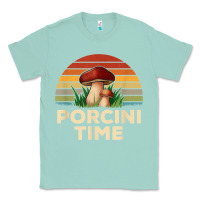 Seafoam vintage sunset porcini mushroom hunting boletus edulis t shirt Classic Tee - Craftify