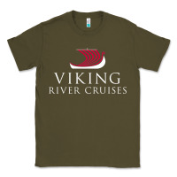 Army Green Luxury Cruises-Viking River Classic Tee - Craftify