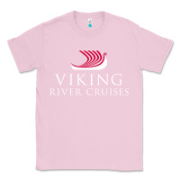 Bubblegum Pink Luxury Cruises-Viking River Classic Tee - Craftify