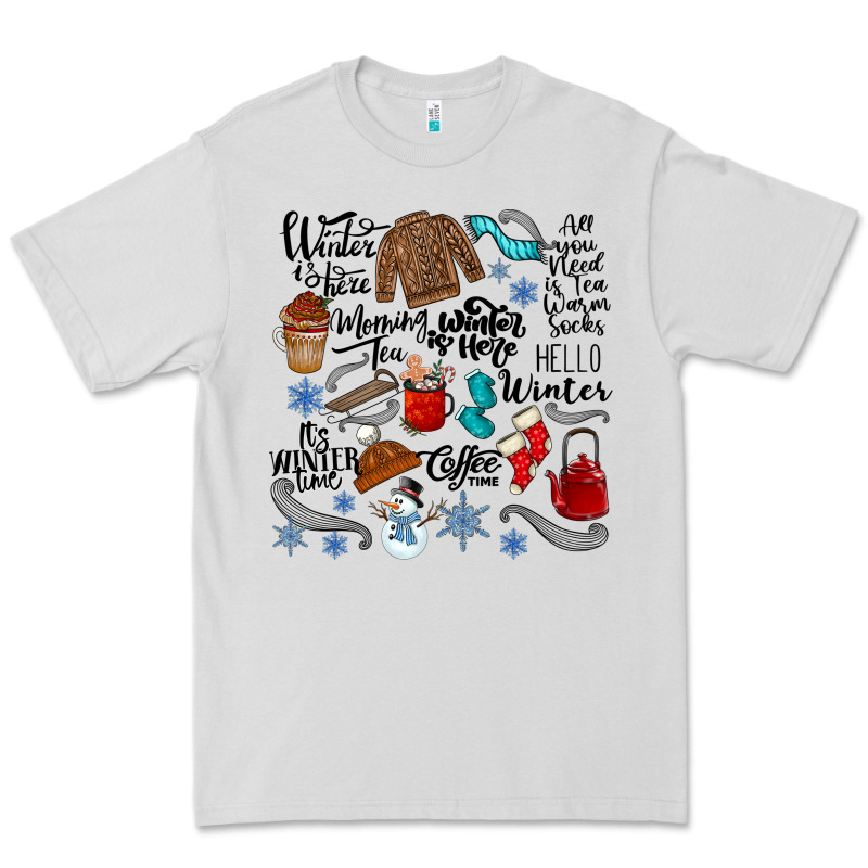 Winter Festive Essentials Premium Tee by CowhideDigitalArt | Teevron