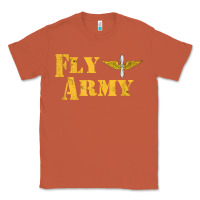 Copper Vintage Fly Army Military Pilot Army Aviation Branch Classic Tee - Craftify