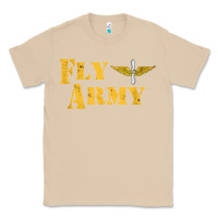 Mushroom Vintage Fly Army Military Pilot Army Aviation Branch Classic Tee - Craftify