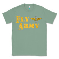 Sage Vintage Fly Army Military Pilot Army Aviation Branch Classic Tee - Craftify
