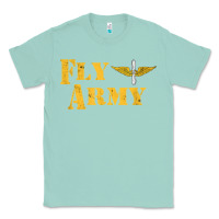 Seafoam Vintage Fly Army Military Pilot Army Aviation Branch Classic Tee - Craftify