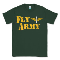 Sports Green Vintage Fly Army Military Pilot Army Aviation Branch Classic Tee - Craftify