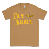 Toasted Coconut Vintage Fly Army Military Pilot Army Aviation Branch Classic Tee - Craftify