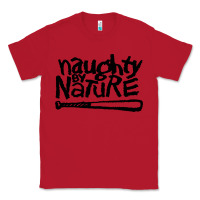 Red naughty by nature Classic Tee - Craftify