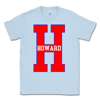 Dusty Blue howard letter Classic Tee - Craftify