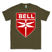 Army Green Bell Helicopter Textron Aerospace Classic Tee - Craftify