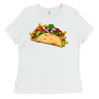 White mexican taco Ladies Tee - Artiststas
