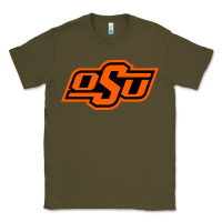Army Green Oklahoma St University Classic Tee - Craftify
