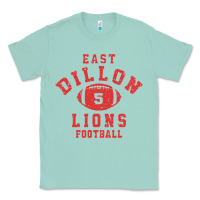 Seafoam Friday Night Lights East Dillon Lions Football Jersey Classic Tee - Craftify