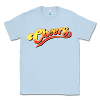 Dusty Blue Cheers Tv Show Classic Tee - Craftify