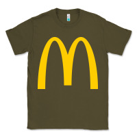 Army Green mcd onald's golden arches Classic Tee - Craftify