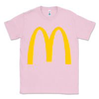 Bubblegum Pink mcd onald's golden arches Classic Tee - Craftify