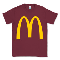 Burgundy mcd onald's golden arches Classic Tee - Craftify