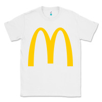 White mcd onald's golden arches Classic Tee - Craftify