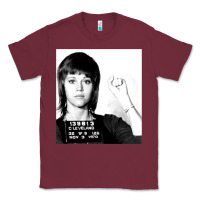 Burgundy Jane Fonda Mugshot GIFT Classic Tee - Craftify